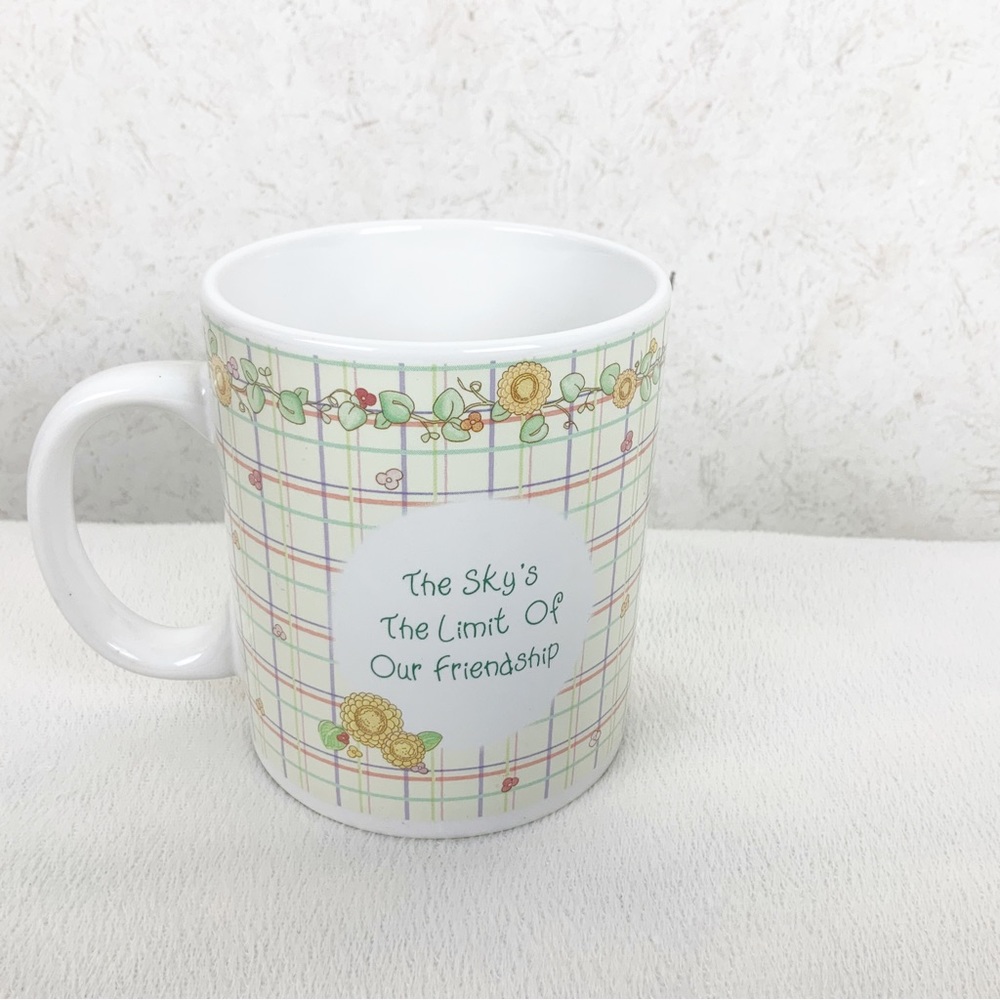 Vintage 2002 Precious Moments Skys The Limit Friendship Sunflower Porcelain Mug - Picture 10 of 13